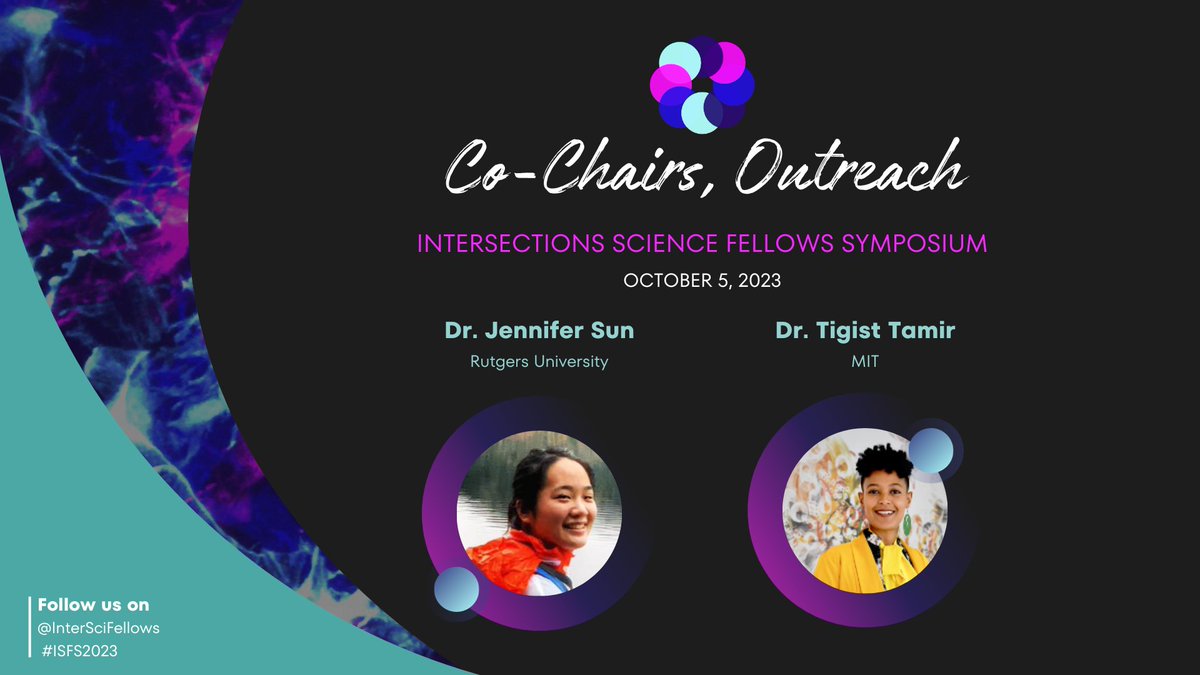 InterSciFellows's tweet image. What a wonderful day of science and inspiration! We conclude day 2 with a remark from co-chairs of the Outreach Committee, Dr. Jennifer Sun &amp;amp; @TigistTamir. Shout out to the Committee for managing communications, websites, and social media content for #ISFS2023.