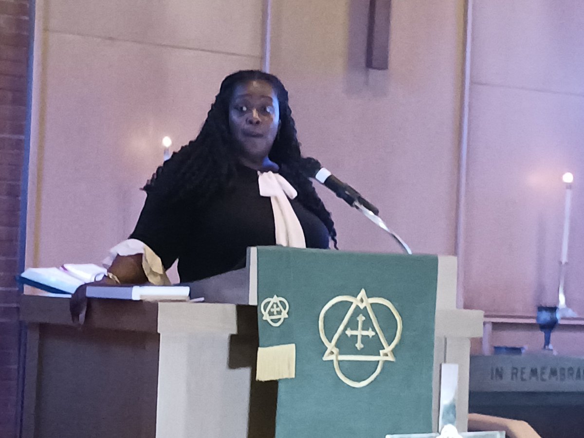 "We pray that silence will no longer be the standard for our young people," Rev. Makeeda Brooks of St. John's AME in Niagara Falls at today's #InterfaithPrayerServiceforMH. <a href="/NAMICommunicate/">NAMI</a> #MIAW2023 #CompassionInAction