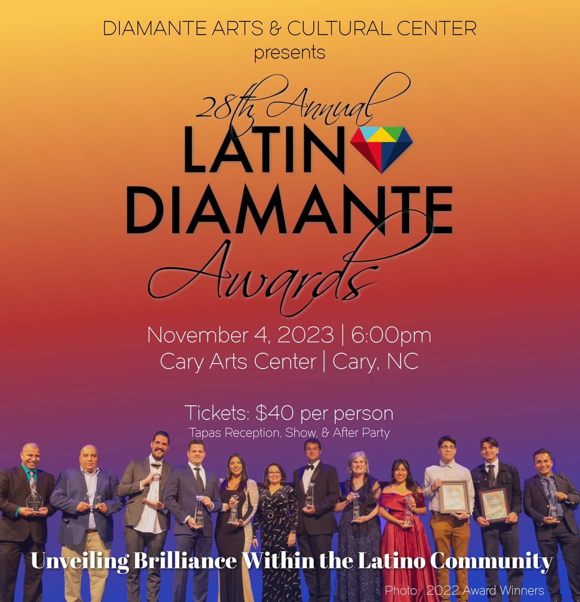 Tickets On Sale for the 28th Annual Latino Diamante Awards. etix.com/ticket/p/37037…