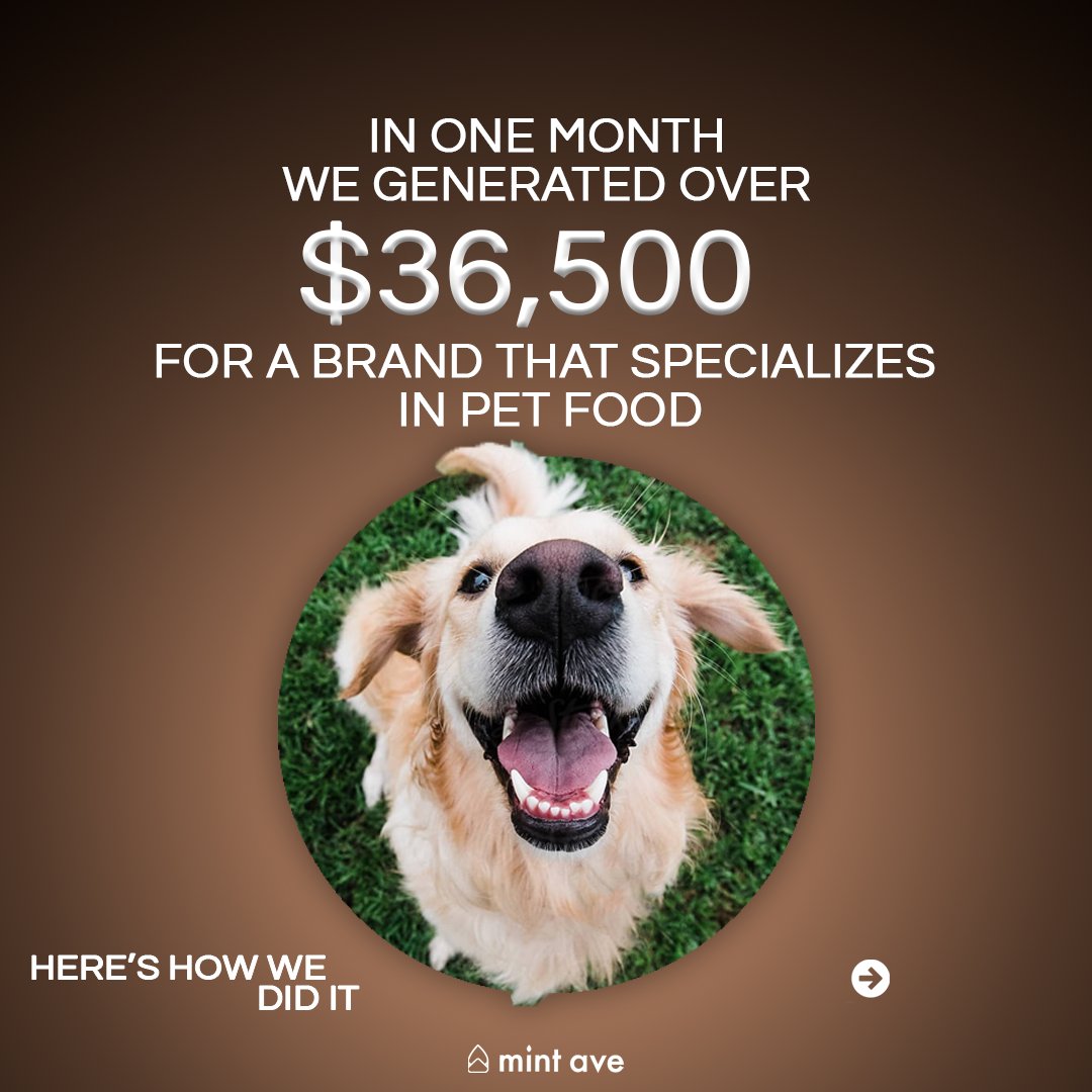 mintaveinc's tweet photo. We generated over $36,500 or 36% for one of our NEW clients last month. 

Q4 is going to be bigger than ever. https://t.co/aAqH49m361