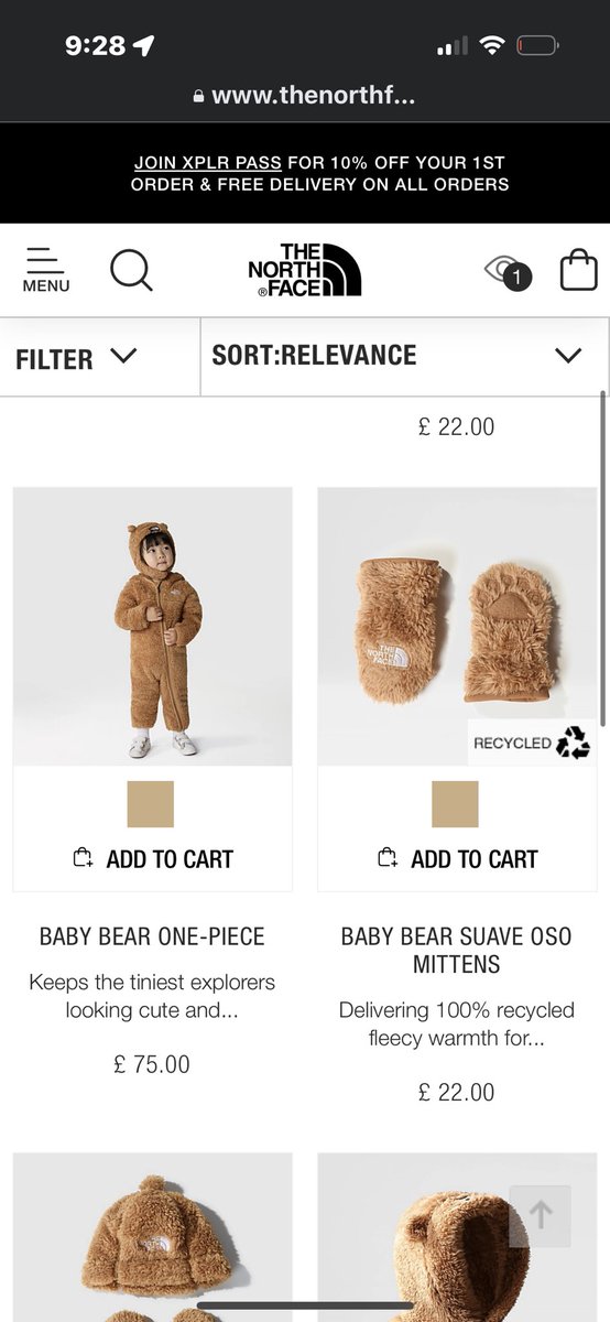LeafffCharles's tweet photo. @thenorthface why not do bear things in adult sizes 😭 https://t.co/K1BuoX8D0A