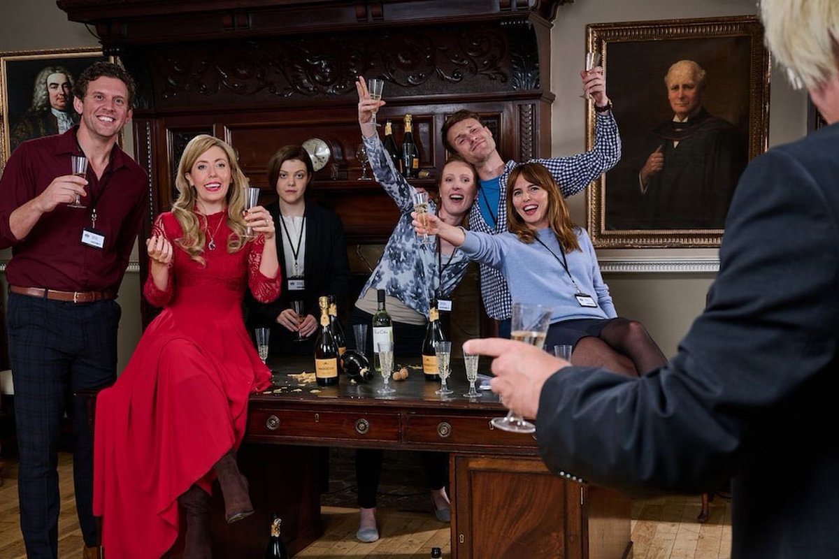 geohenleyreal's tweet photo. PARTYGATE - tonight! In two minutes! at 9:30 on Channel 4, made with the most wonderful team. This is not an easy watch, nor should it be. I am so proud to be part of this - a refusal to forget the deplorable events that occurred inside no10 at a time of national sacrifice. https://t.co/l1WCUEXbFl