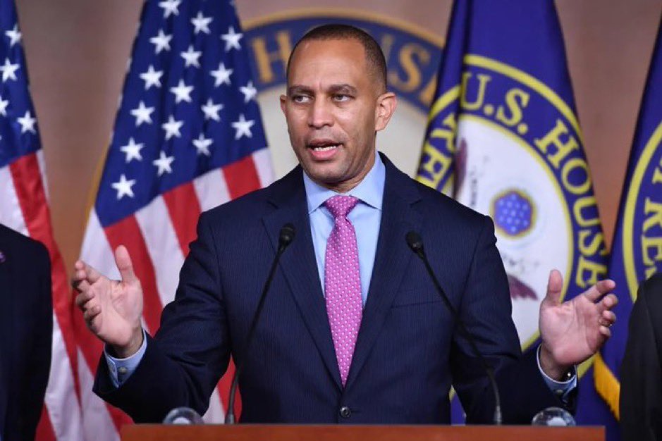 Speaker Hakeem Jeffries sounds really good right about now.