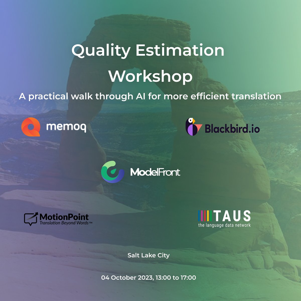 AI for more efficient post-editing? 📈 2023's deepest event on machine translation quality prediction will feature hands-on builders, users and integrators demoing quality prediction in @memoQ_Official and @blackbirdio_hq 🗓️Tomorrow Salt Lake City 🇺🇸 taus.net/events/confere…