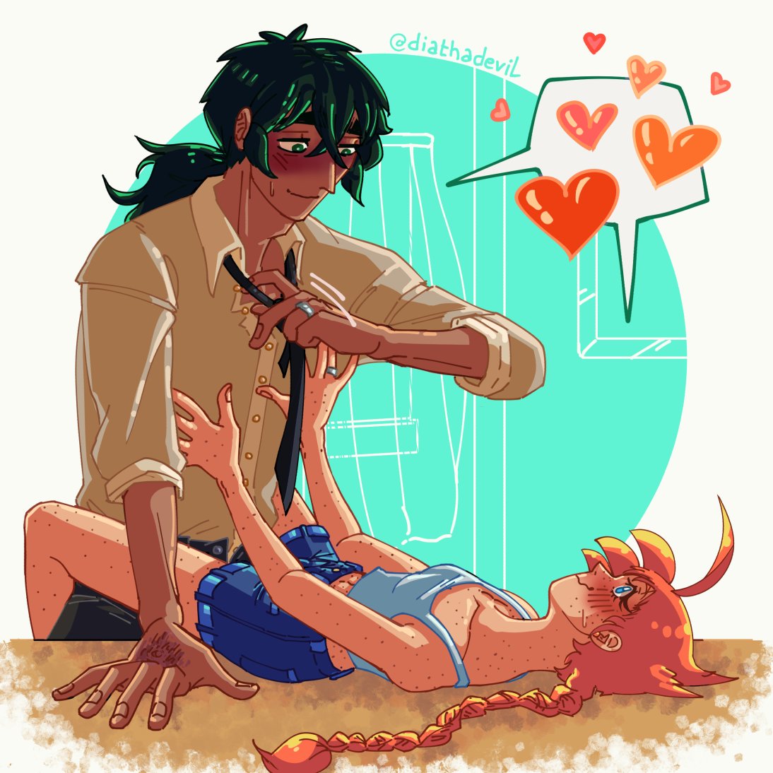 diathad3vil's tweet photo. Day 3 - Tie

He's feeling a lil' bit warm, ya know?

#fakiruweek #fakiru #princesstutu #プリンセスチュチュ https://t.co/8CX8W5bdZU
