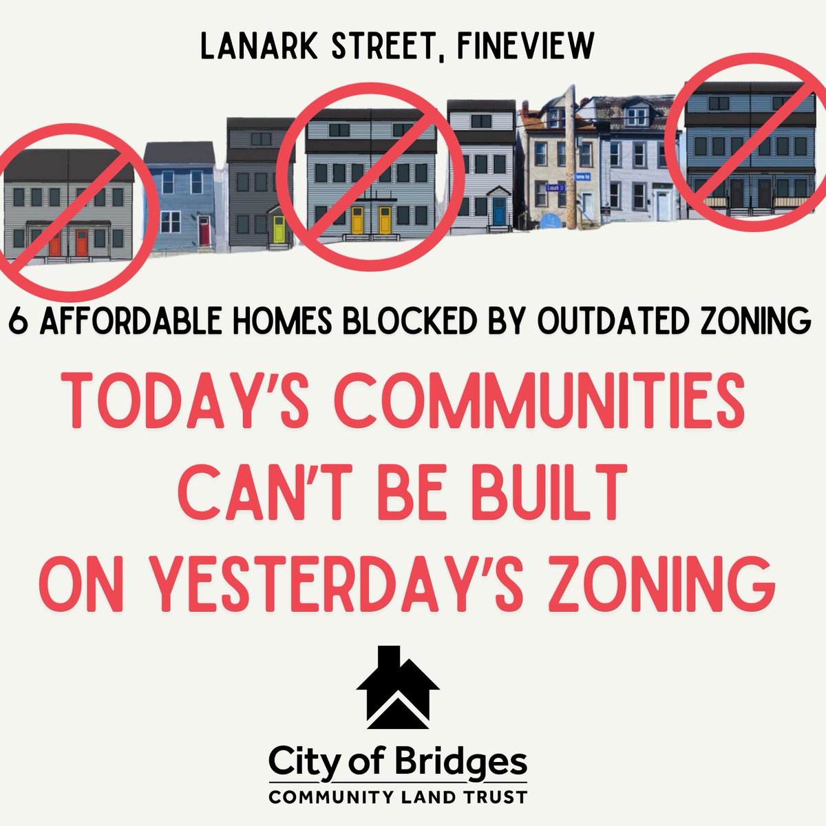 The delays to our #AffordableHomes in Fineview come at a cost to us and to our neighbors, today + tomorrow. Please keep getting the word out + donate, if you're able. linktr.ee/cityofbridgesc… Thank you!

#CommunityLedAffordableHousing #CommunityNotCorporations #BuildingCommunity