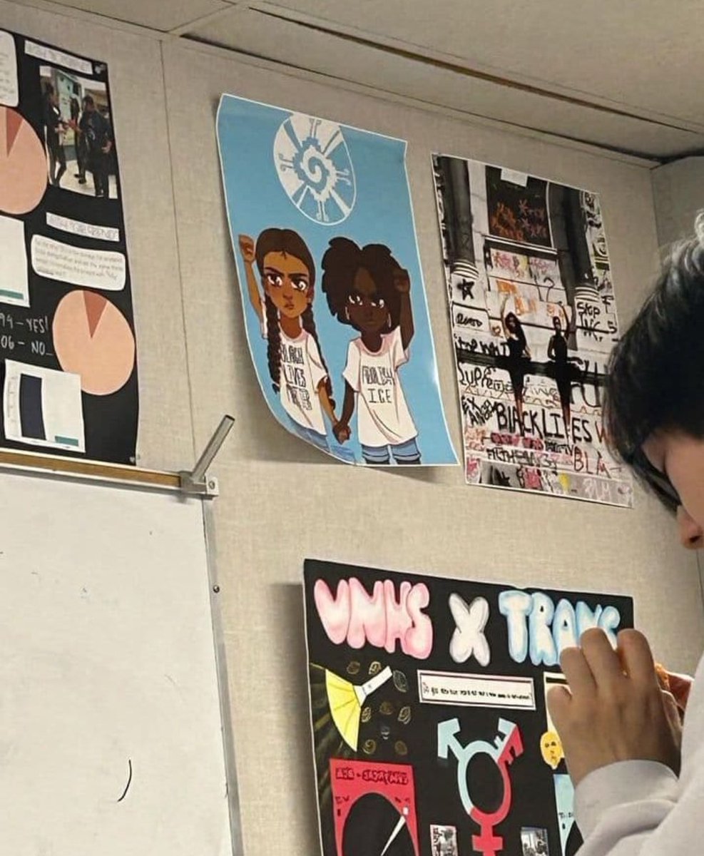 3sidedstory's tweet photo. Found a new ad for homeschooling.

These are hanging on the wall in a math class at Van Nuys high school in California. https://t.co/80jMODHVES