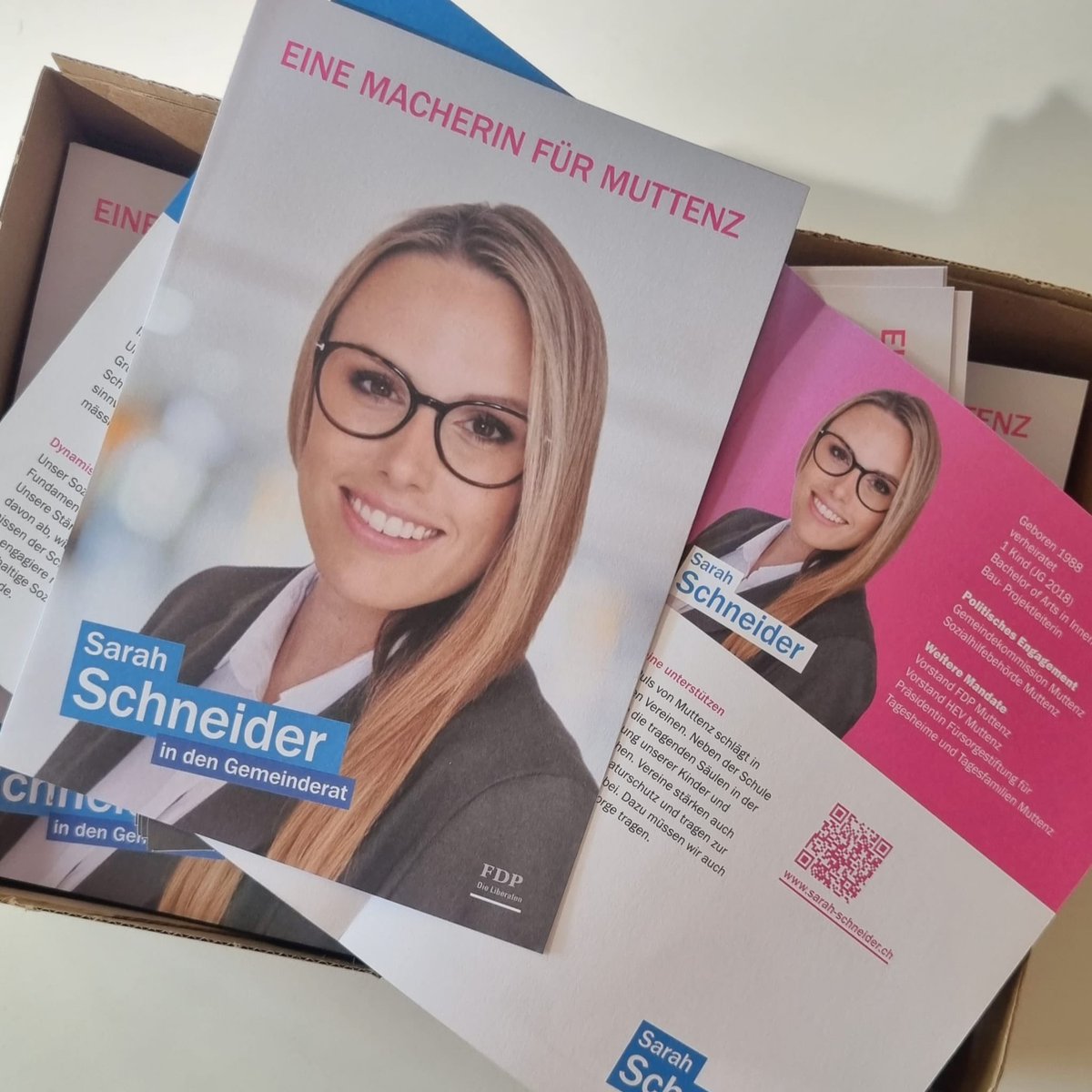 In #Muttenz kannst du jetzt unsere Generation in den #Gemeinderat wählen, denn am 22. Oktober 2023 finden Ersatzwahlen statt und meine Schwester Sarah Schneider stellt sich zur #Wahl! #Baselland #Baselbiet #Mittenza #mehblau