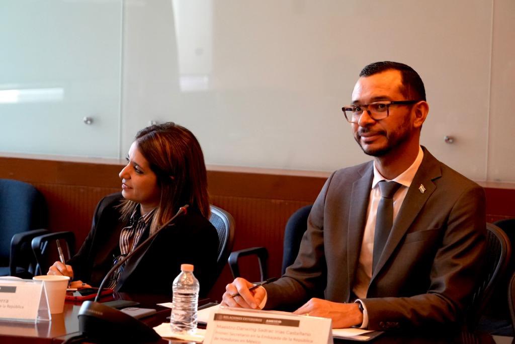 Hoy me reuní con el Min.Dimas Escobar, Encargado de Negocios y personal de <a href="/EMBAJADAHNDMEX/">Embajada de Honduras en México</a>, para compartir los resultados de la 1era fase de #SembrandoVida🌱 y #JóvenesConstruyendoelFuturo, así como el inicio de la 2da fase 🇲🇽🤝🏻🇭🇳<a href="/GSandovalSalas/">Gloria Sandoval Salas</a> <a href="/AMEXCID/">AMEXCID</a>