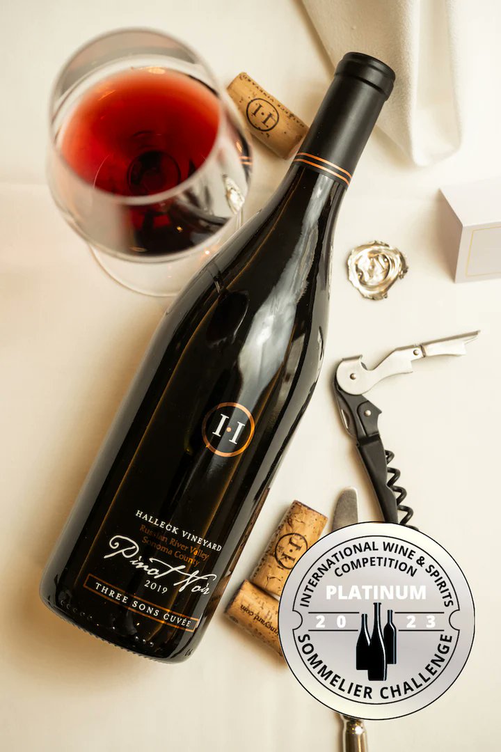 Just saw this on @HalleckVineyard's website, announcing their Platinum Award won at the 2023 Sommelier Challenge International Wine & Spirits Competition! Would love to see other wineries promoting their SommelierChallenge.com awards!