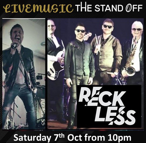 IYKYK!! @recklessexeterofficial are playing at The Stand Off this Saturday night. Don’t miss out!! #welovelivemusic