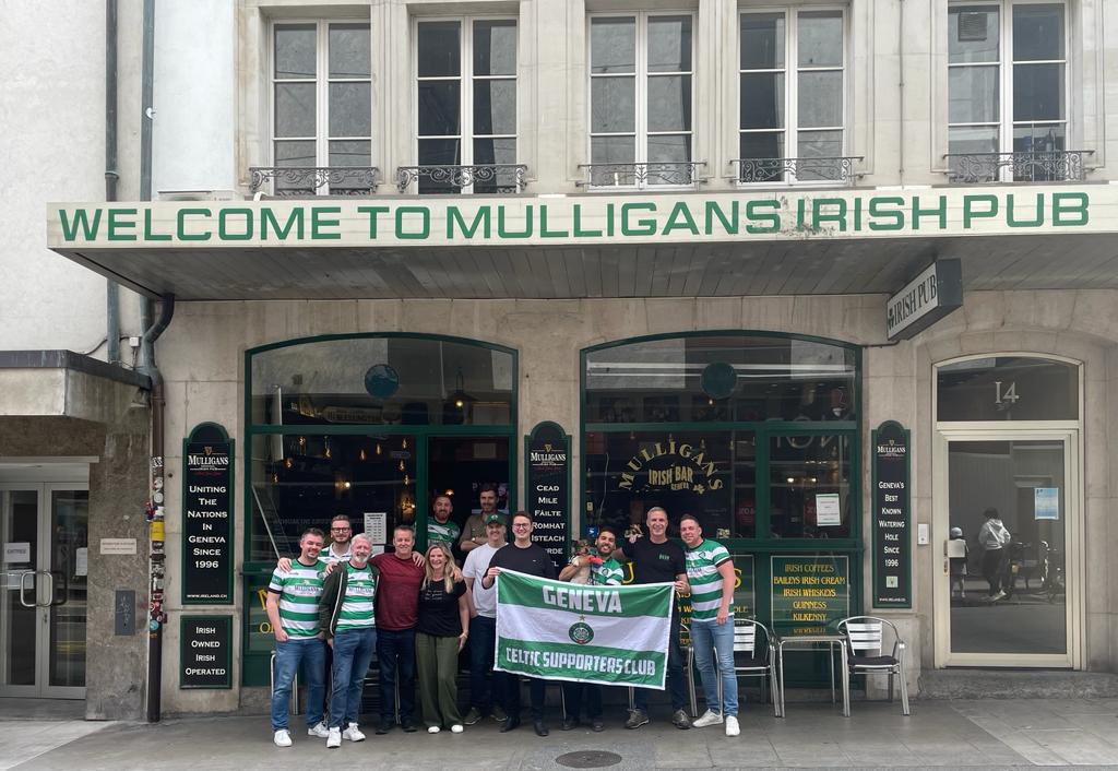 CSCdeGeneve's tweet photo. Meeting tomorrow night (Wednesday) for @CelticFC v Lazio in Mulligans at 9pm. All welcome ๐๐จ๐ญ #ucl #discolights #YNWA https://t.co/o5MKZ00w6i