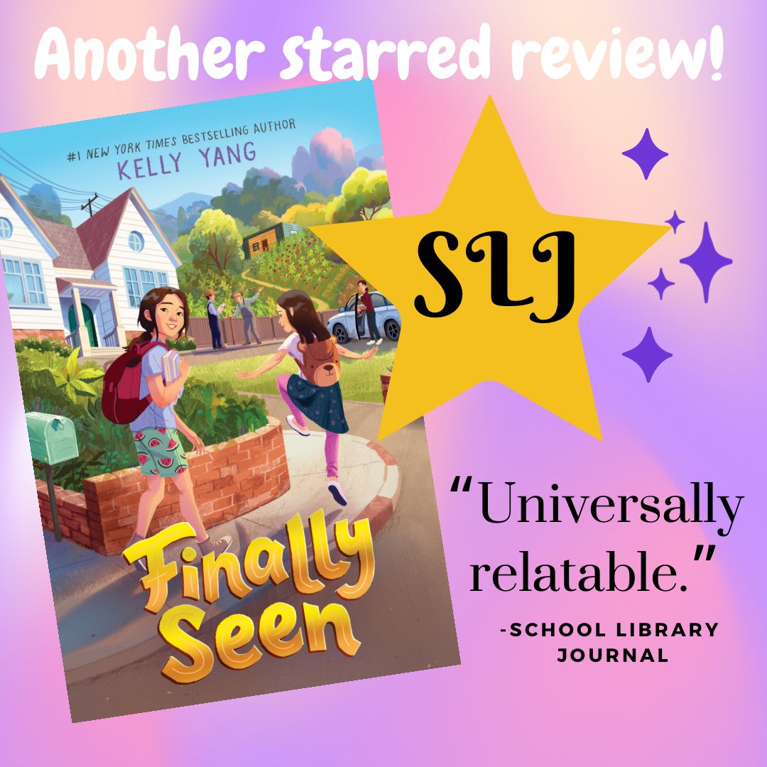 kellyyanghk's tweet image. Looking for a book about book banning? Check out FINALLY SEEN, which just earned a second starred review from @sljournal! 🤩 FINALLY SEEN follows 10 year old Lina Gao who doesn’t think anyone can possibly understand her until…she picks up a book! #FinallySeen #Freadom @simonkids