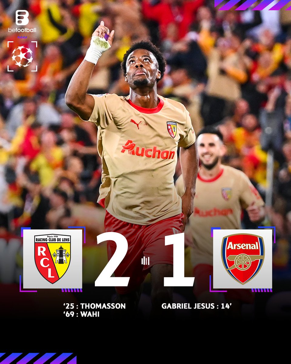 _BeFootball's tweet photo. 🚨🚨💣💣 LE RC LENS BAT ARSENAL AU TERME D'UN SUPERBE MATCH !!

QUELLE SUPERBE RÉSULTAT POUR LA FRANCE 🤩🇫🇷🇫🇷