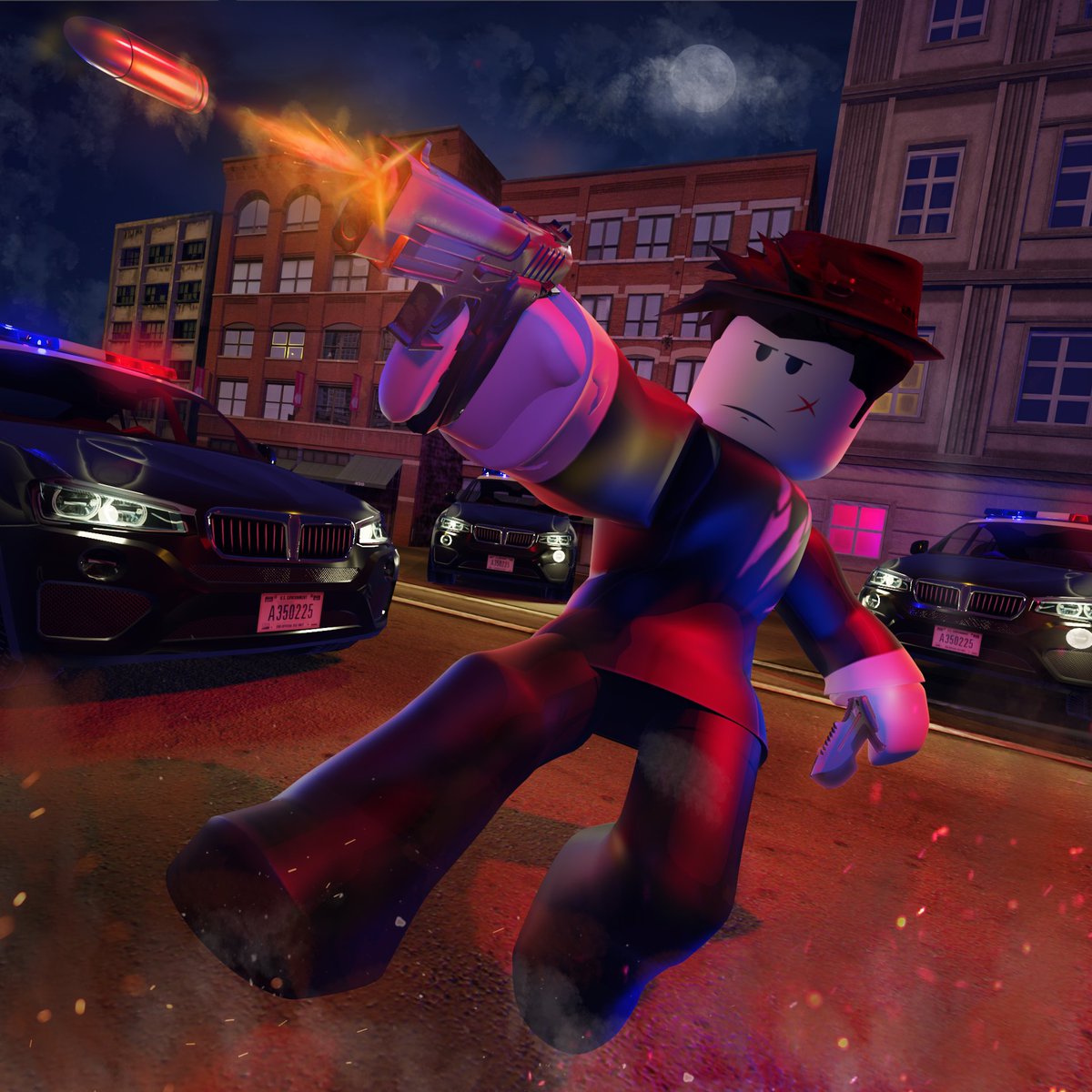 hopxfu1's tweet photo. A new day, a new gfx! I'm still learning photoshop basics so don't judge my PS skills (ik they're bad) REMINDER THAT GIVEAWAY IS GOING ON. #Police #gfxtober #robloxgfx #ROBLOX #giveawayalert #giveaway #gun #NewsClick #Trending https://t.co/xCWyZokkMW