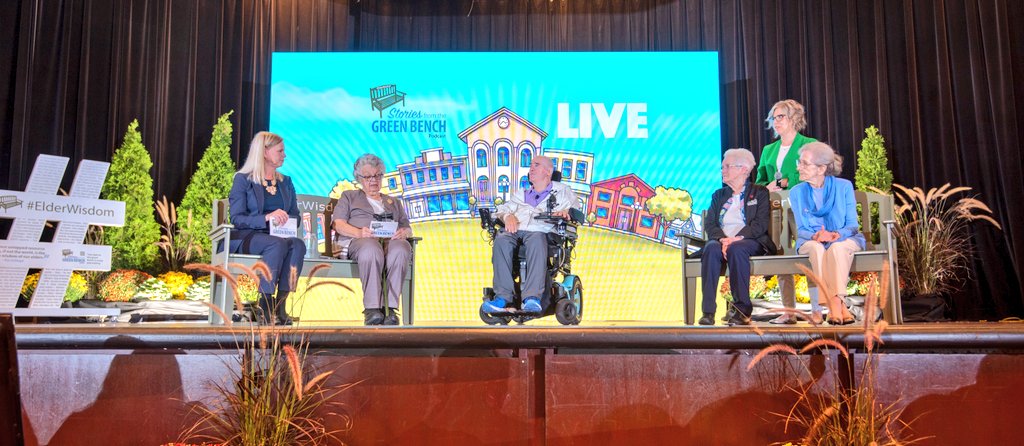 TedHudson_'s tweet photo. Amazing to host the first LIVE #ElderWisdom | Stories from the Green Bench @SchlegelVillage Operational Planning conference in Niagara Falls.

Thank you, @KathyBuckworth, Evelyn, Anne, Barbara, Tam &amp; and Royal, for sharing today.

#SVOP23 https://t.co/SKU3BEvhQM