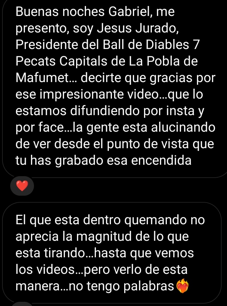 Estos mensajes me hacen muy feliz..