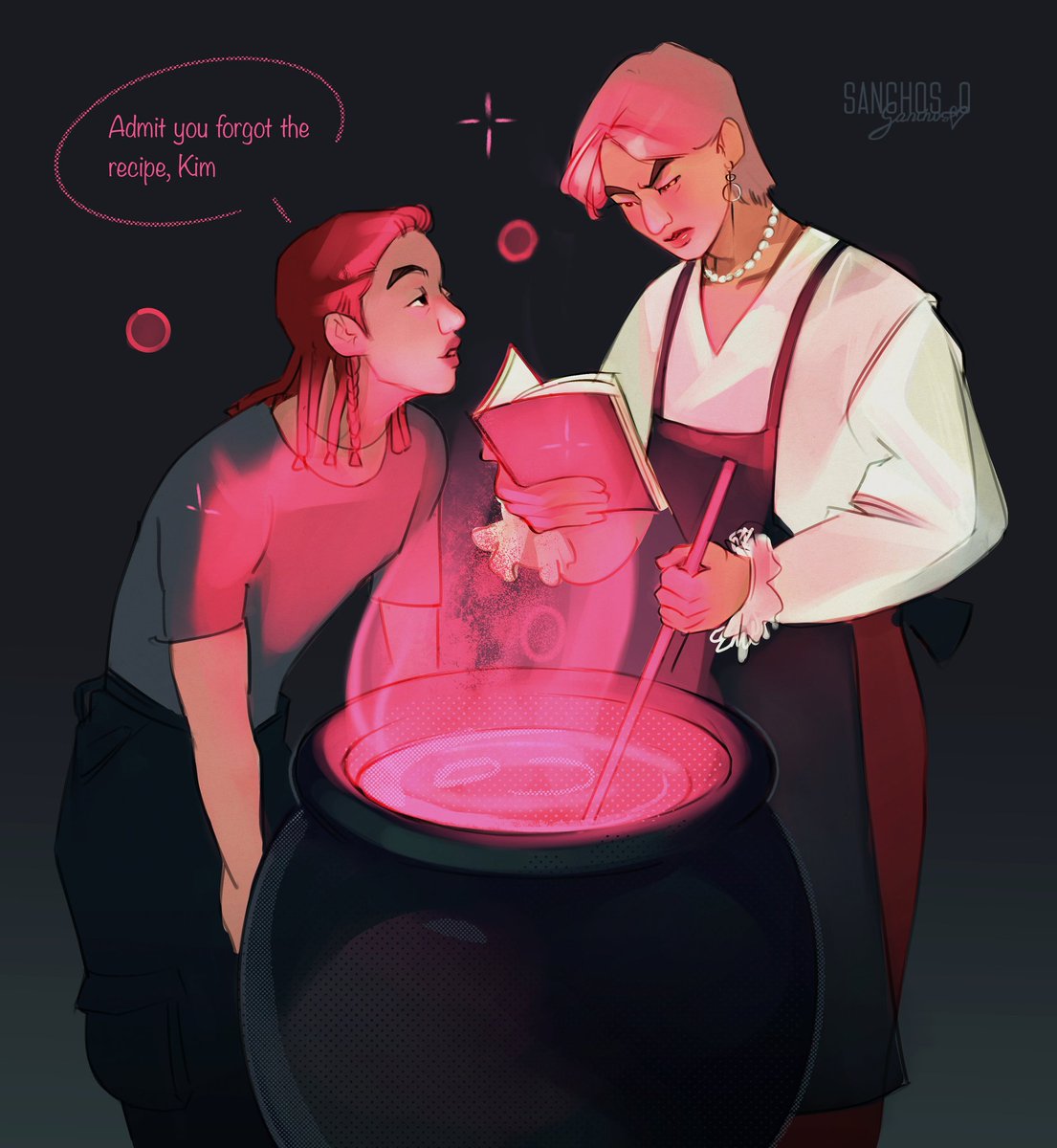 Sanchos_0's tweet photo. D-3 "Cauldron"
#btsfanart #spookymonth #taegi https://t.co/0BmKun63qd
