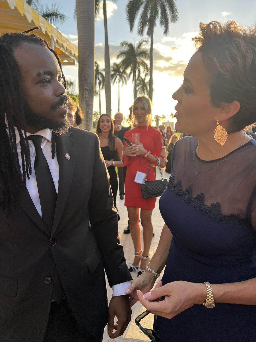 A rare photo of me talking to the Vice President we need.