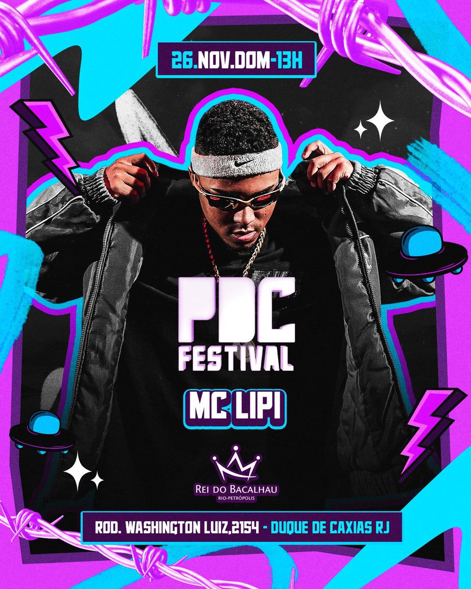 Nossa 2º Atração está confirmada <a href="/mclipioficial/">mclipioficial</a> vai chegar nessa PDC FESTIVAL pra fazer historia 🥇

A maior PDC FESTIVAL de todos os tempos!🔥 

A segunda de muitas, tem muita coisa por vir! ⚠️

Com uma Line Up de artistas que jamais pisaram em caxias!