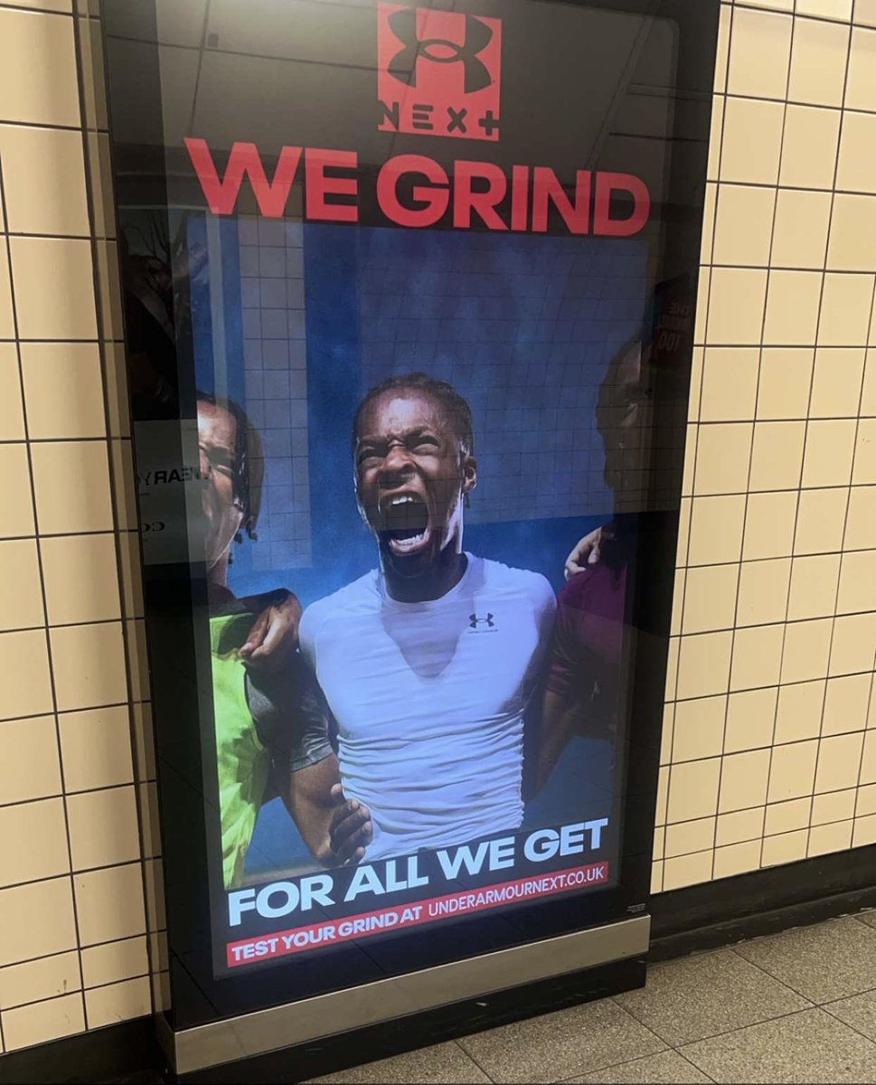 thefirstkayb's tweet photo. Came a longgggggg way. Now we’re up on billboards across London. Damnnn❤️We thank God frrr @UnderArmour https://t.co/l2QerkpEp2