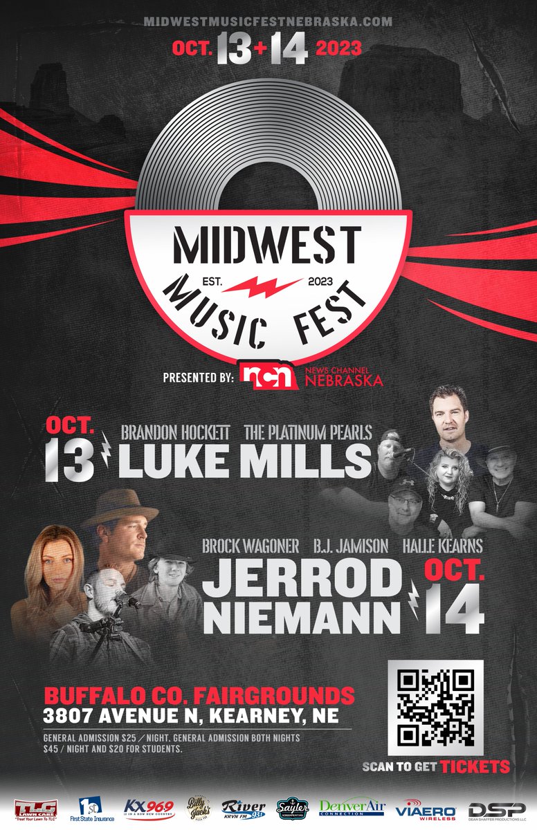 1️⃣0️⃣ days until the first ever Midwest Music Fest, featuring <a href="/jrodfromoz/">Jerrod Niemann</a>, <a href="/lukemillsonline/">Luke Mills</a> and <a href="/HalleKearns/">Halle Kearns</a>! Do you have your tickets yet? Snag them in the link below or listen to win 'em on <a href="/thebigboy987/">987 The Big Boy 🚂</a>. 🚂

TICKETS: panhandle.newschannelnebraska.com/story/49173445…