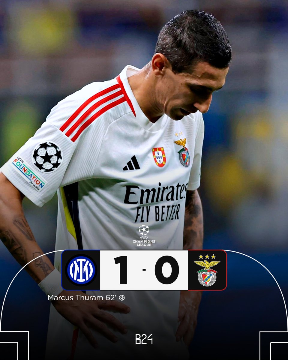 Benfica sofreu a segunda derrota em duas jornadas na Champions League.