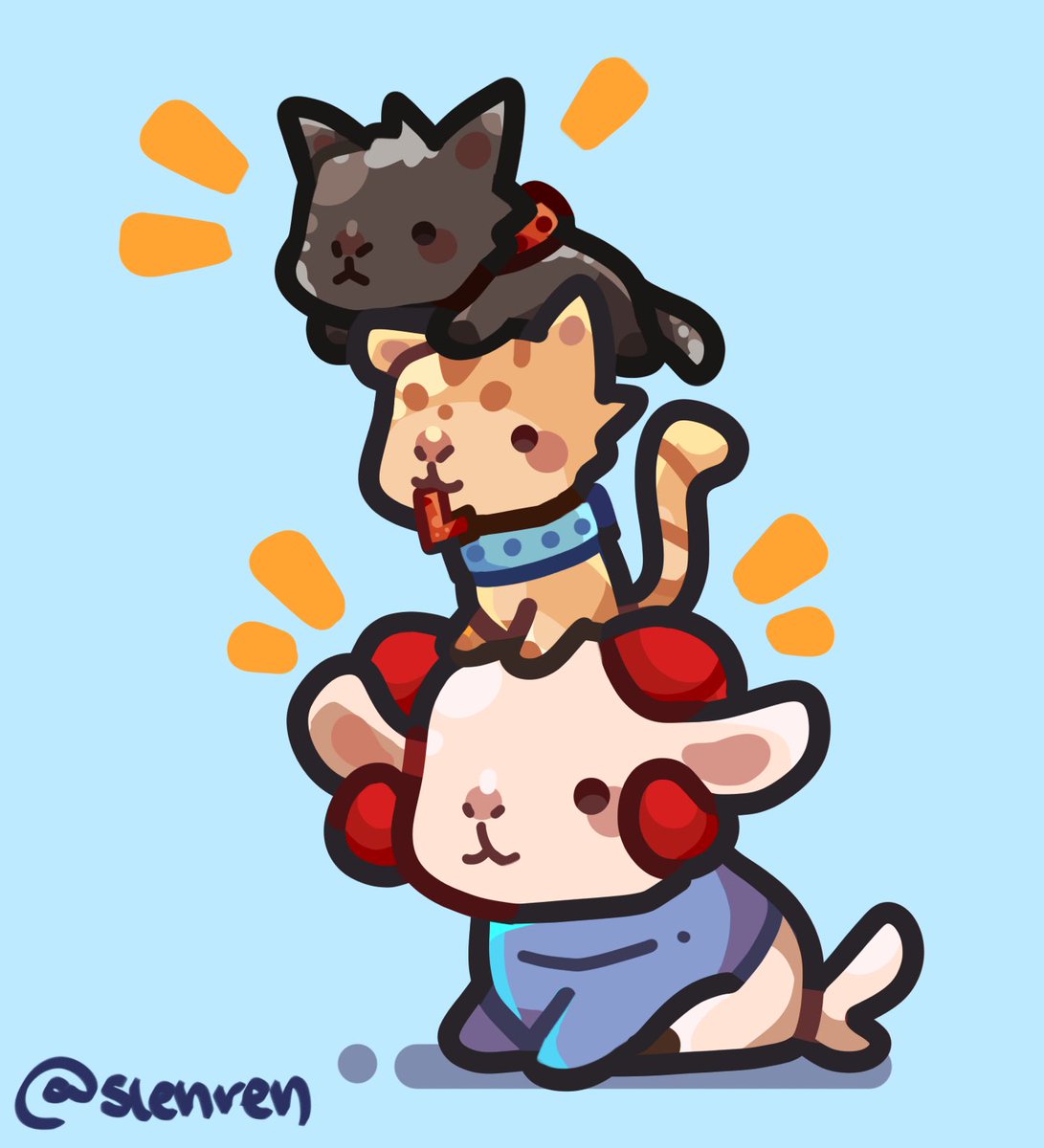 slensquared's tweet image. yall i spent a way too long making this silly schlatt and cats fanart so HYPE THIS UP OR ELSE YOU HATE JAMBO AND JAMBO 2… #schlattfanart