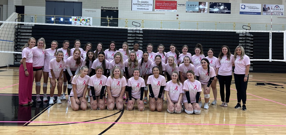 Cancer is a battle easier fought with an army by your side. In honor of breast cancer awareness month, we’ve donated and are wearing “Be Brave” shirts in honor of Alexa Dreiling, daughter of coach <a href="/bordyk/">Kevin Bordewick</a> and former <a href="/LadyBluesVB/">WRHS Volleyball</a> great. Be Brave Alexa, you’ve got this!