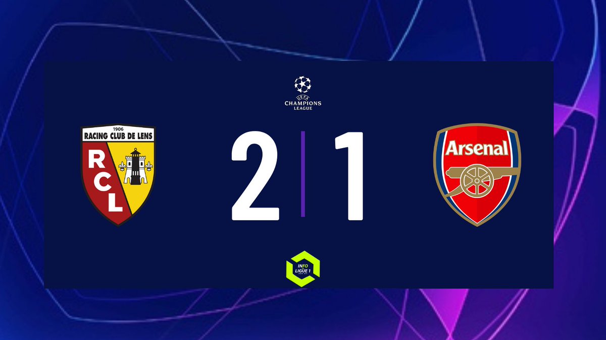 🚨 ILS L’ONT FAIT ! Le RC Lens inflige à Arsenal sa première défaite de la saison en s’imposant 2-1 à Bollaert ! 😍💛❤️

         ⚽️ Jésus 
⚽️ Thomasson
⚽️ Wahi 

BRAVO MESSIEURS 🤩👏

#RCLARS