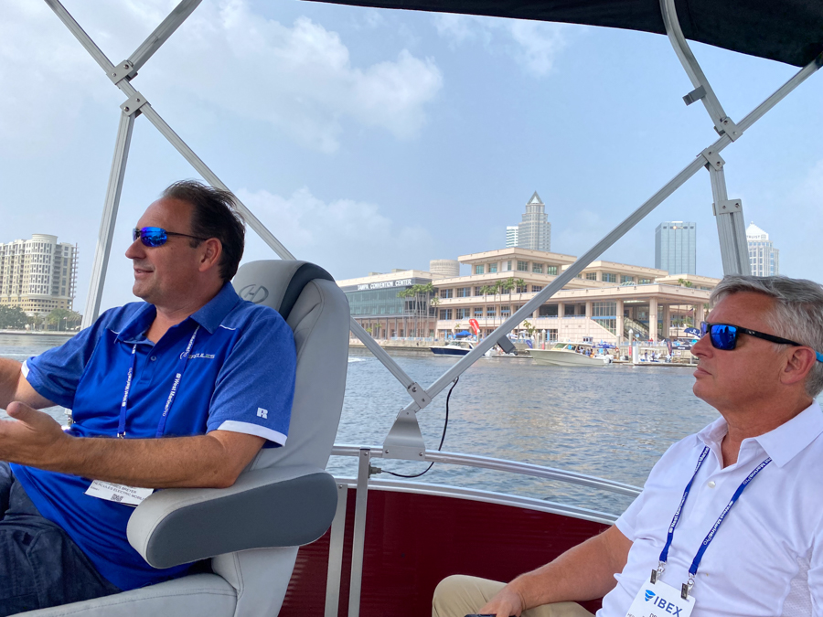 Kicking off #IBEXShow2023 with a tranquil eDrive demo on Tampa's waters! Exciting meeting with #NorthRiverBoats, and we're geared up for more at IBEX.🚤⚡
#ElectricBoats #IBEX #HerculesElectricMarine