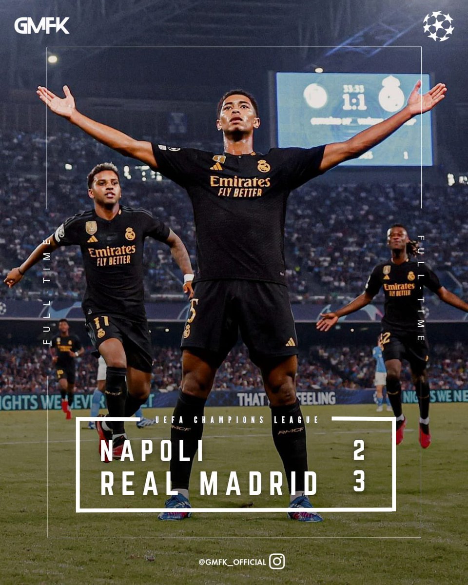 GmfkOfficial's tweet photo. Our boys are coming back from Naples with an important away match victory 🤍✨
.
.
#HalaMadrid #realmadrid #Naples #UCLNight #HalaMadridYNadaMas https://t.co/HW4mj4svS2