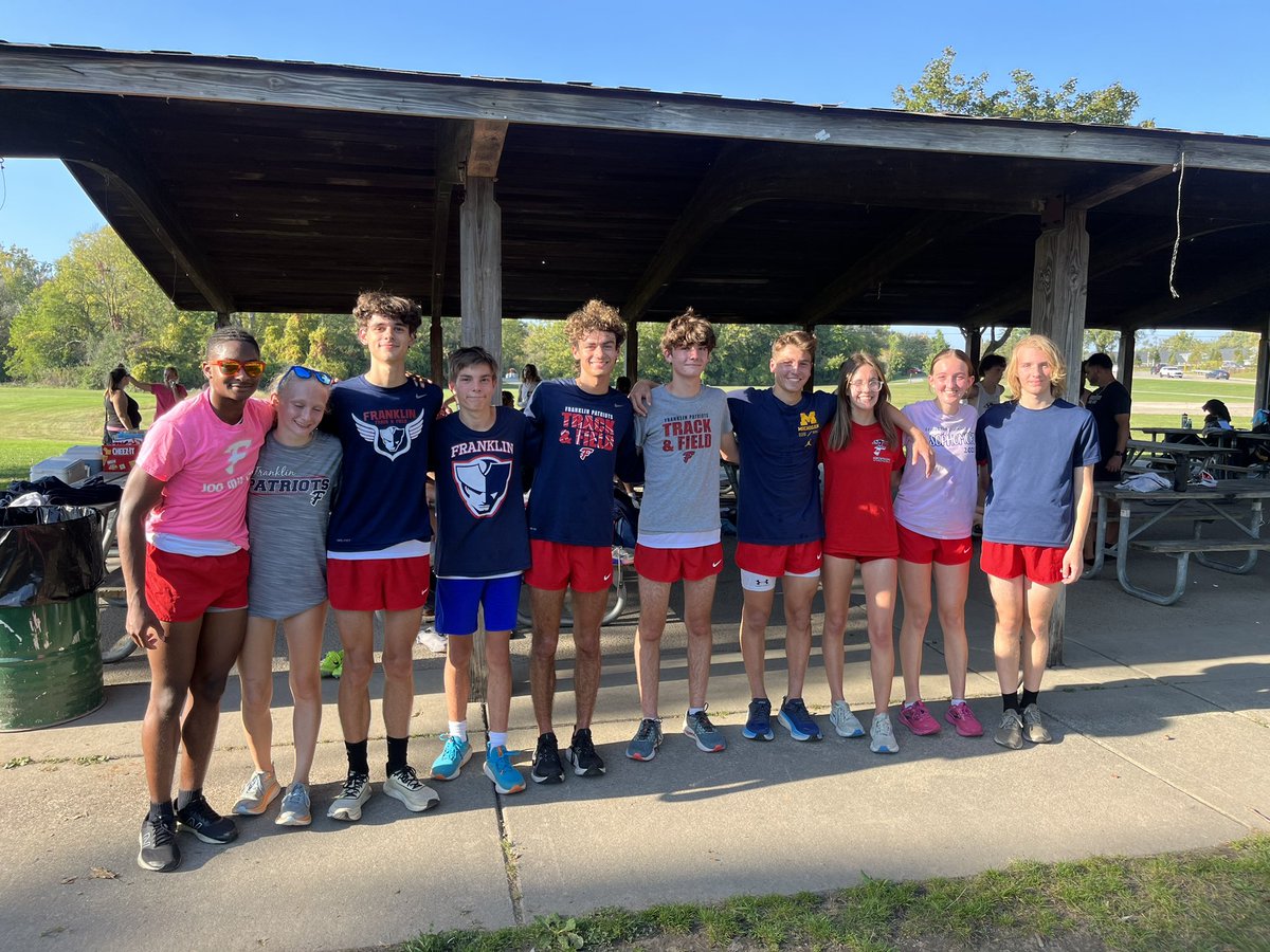 Boys and Girls Franklin harriers win today to improve their records to 5-0 going into the City Meet next week! <a href="/fhspatriots/">Franklin High School</a> #FranklinMADE #PatriotGRIT