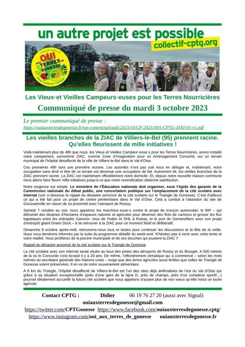 Communiquer de la ZIAC qui tient toujours !