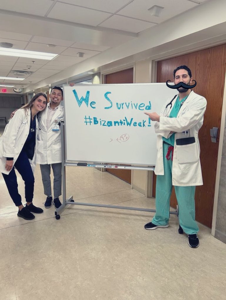 "I deeply admire Dr. Bizanti. He is synonymous with dedication, teaching, and art, and he expertly fosters open dialogue in teaching medicine. Having him as my PGY-2, PGY-3, attending, and mentor is a gift."
#ResidencyLife #InternalMedicine #MedEd #MedX #MedTwitter #Match2024