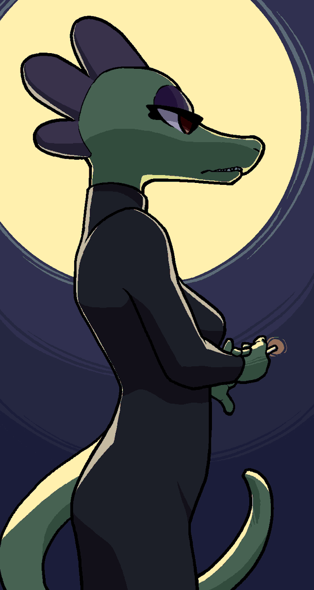 She's checking her pulse to make sure she's still alive.