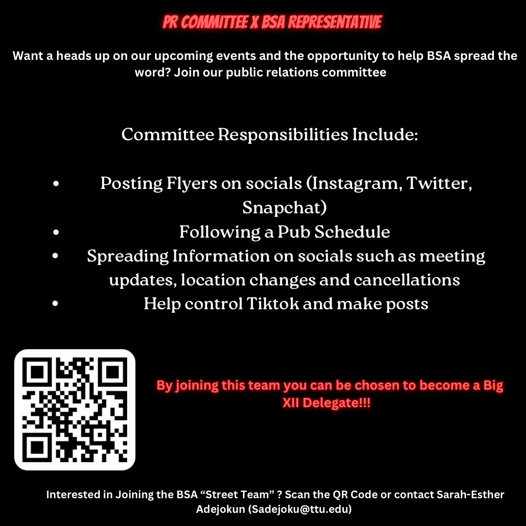 TTU BSA tweet media