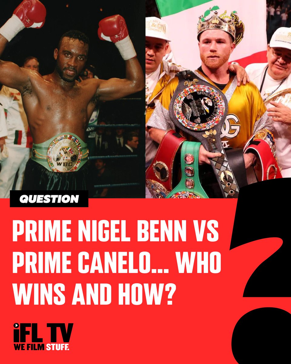 IFLTV's tweet image. Prime Nigel Benn vs prime Canelo Alvarez...

Who wins and how? 🤔

#NigelBenn | #CaneloAlvarez | #BoxingFans