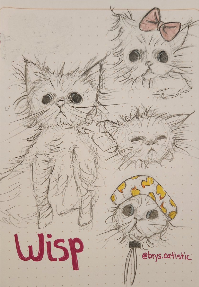 I drew lil miss Wisp 💕 she always cheers me up