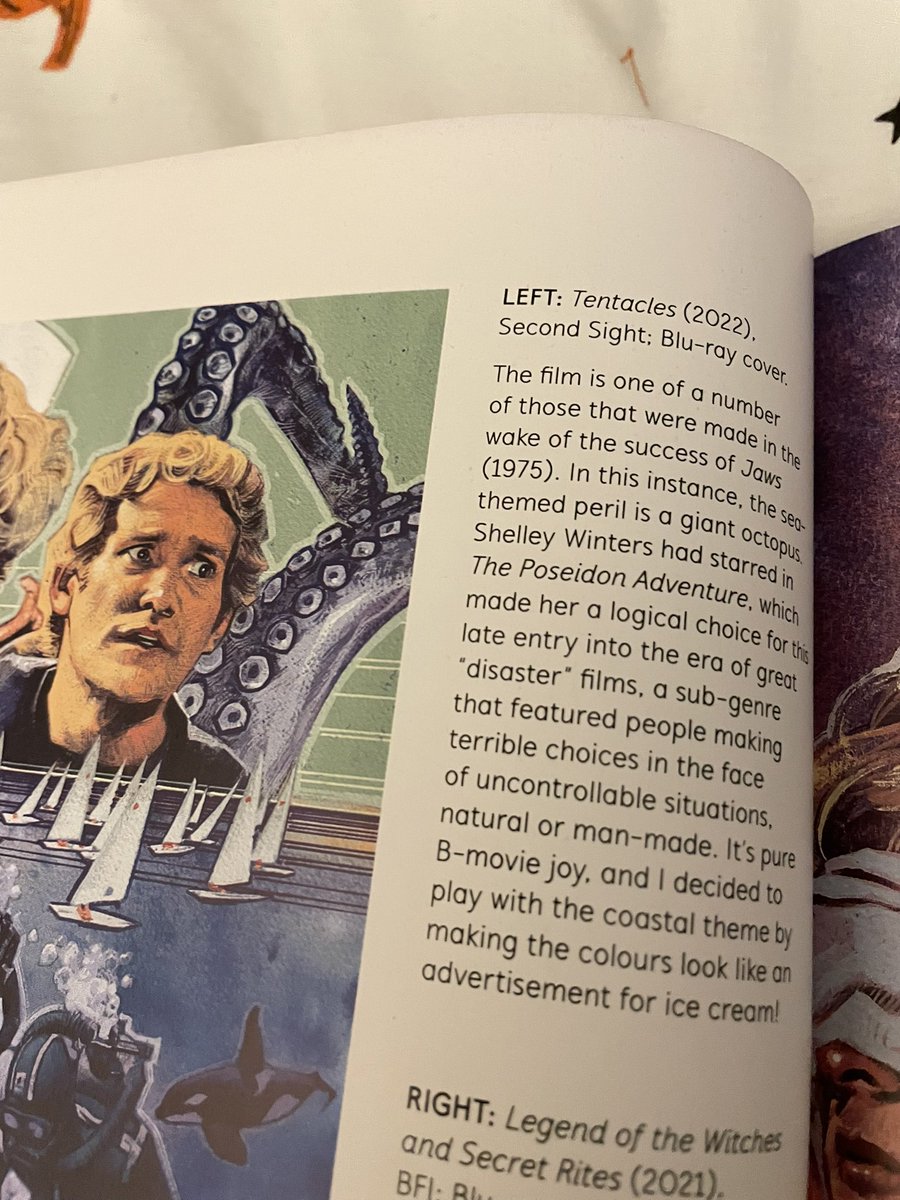 Reading the new awesome book from <a href="/GrahamHumphrey8/">Graham Humphreys</a> 
I’m sure though Tentacles 🦑 isn’t a Second Sight release 🤣🤣 
From the awesome team <a href="/88_Films/">88 Films Ltd.</a>