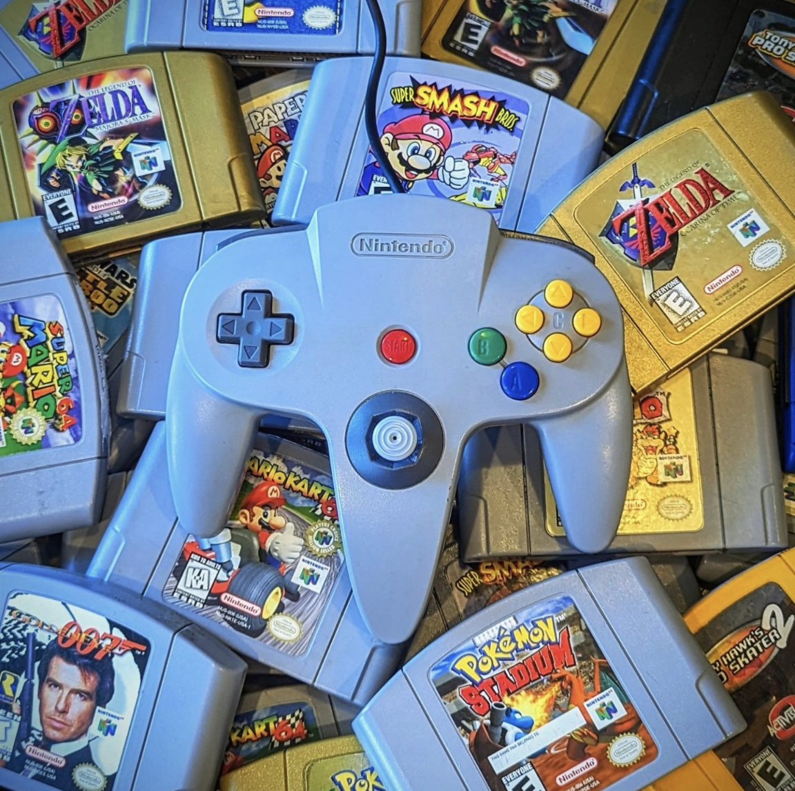 What is your favorite N64 title?! 🎮📺 I recently played through both Zelda OOT and Goldeneye and they brought back so much nostalgia. 😍🩶 #videogames #gaming #NINTENDO64