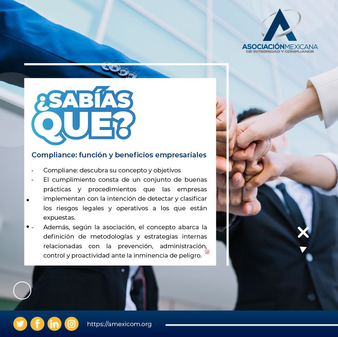 ¡Seguimos trabajando para acercarnos más a ti!
#AMEXICOM
#SabiasQue