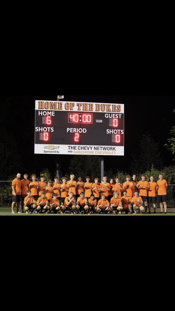 Celebrating our 8th straight league championship tonight after a 6-0 victory over Alliance!