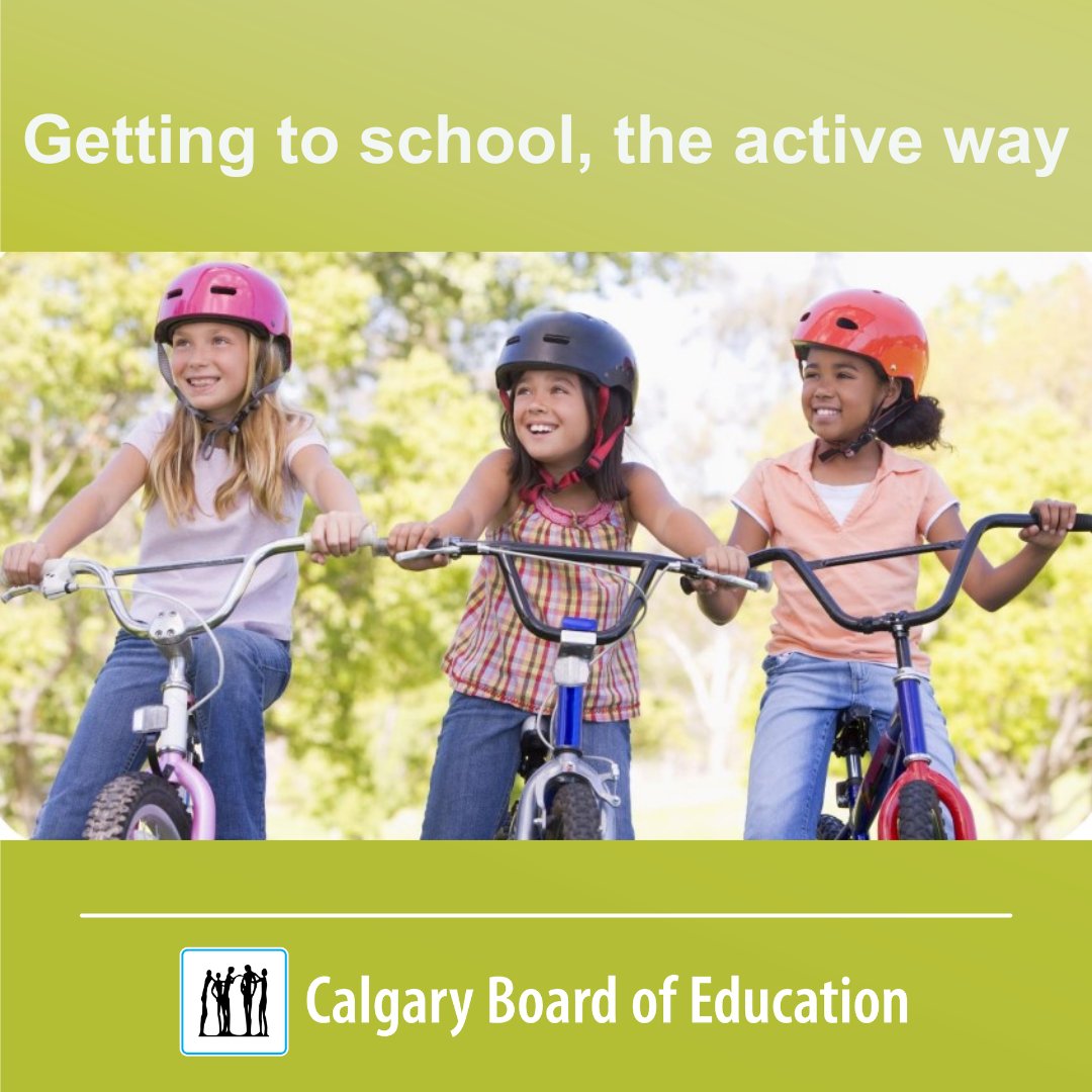 As your family settles into the school year routine, don’t forget to keep moving with active travel. AHS has shared some active tips for your daily commute! Check it out! ow.ly/fEyC50PSK7N #WeAreCBE