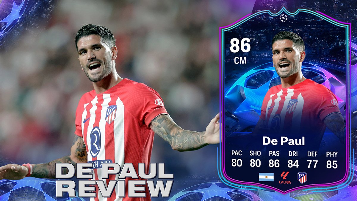 FraFilter's tweet image. NUEVA REVIEW!!!
¿VALE LA PENA COMPRARLO? 🤔 86 DE PAUL EA FC 24 RTTK SBC REVIEW
youtu.be/q5SFzFR77JY