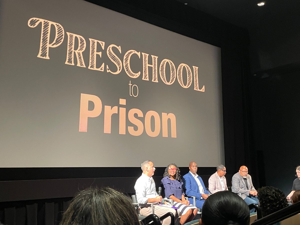 What a powerful presentation from Dr. Karen Baptiste and her wonderful panel at the screening of Preschool to Prison. Thank you @TarrySup for the invite.