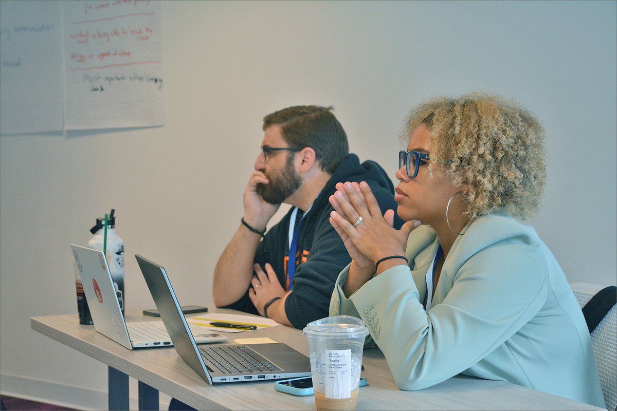 BakerSchoolAU's tweet photo. "It was an honor and joy to be in scholarly community with so many future education doctors at our annual Residency! Thank you for your positive energy, excitement, and authentic engagement as we work collaboratively to #disruptandtransform school systems"-@glyphgraf @AmericanU https://t.co/IAZuoNumP2