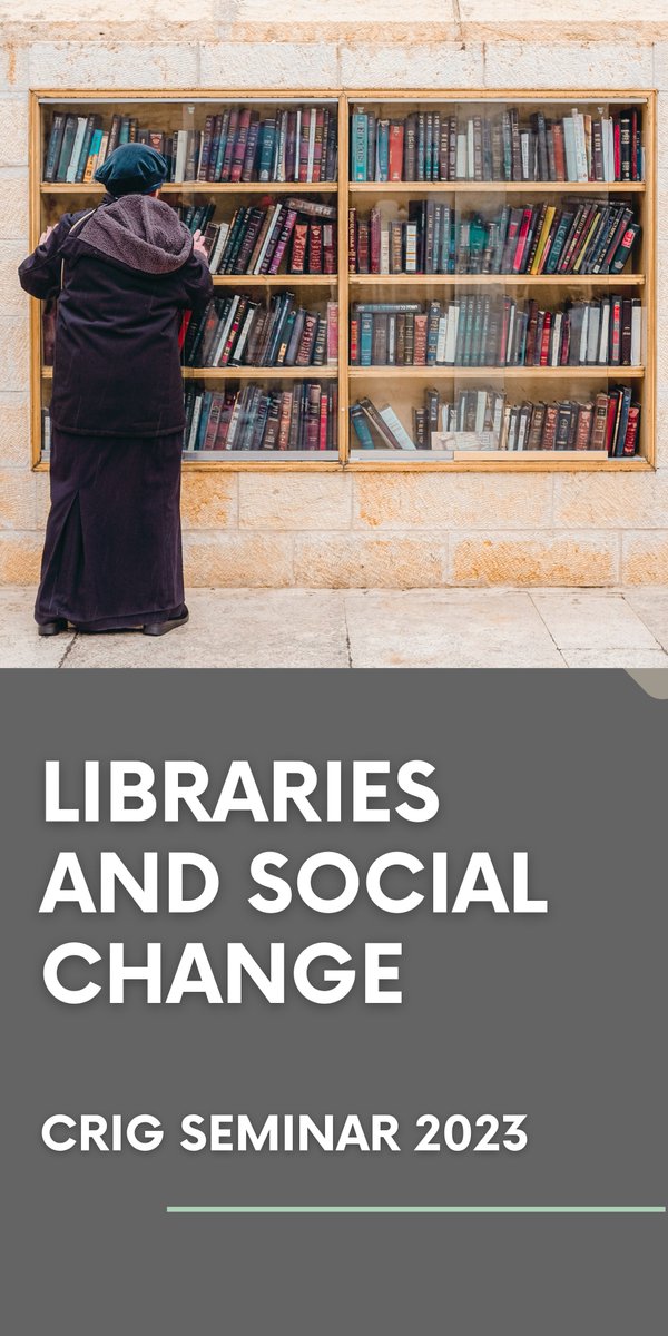 CRIGseminar's tweet photo. Who is excited?! We are less than a week out from the 2023 CRIG Seminar! Secure your spot for virtual attendance here: https://t.co/WE65HHhwJu
#LibrariesAndSocialChange #CRIG2023 https://t.co/CdWr0mjRJM