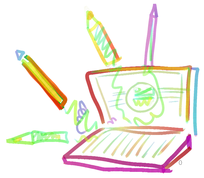 「found my rainbow pen and asked mutuals w」|✨Shay🌌のイラスト