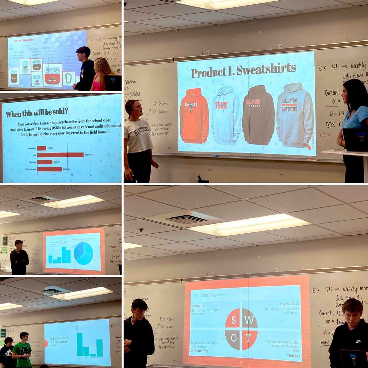 tgrigaslang's tweet photo. Intro to B Ss pitch new school store items using product development, market research and marketing mix analysis. Always love seeing new ideas in starting the year w/ Marketing Unit #HollistonBiz #BizPitch #DesignElement #EffectivePresenting #VisionOfGrad @HollistonHigh https://t.co/VLlp5iiJ3s